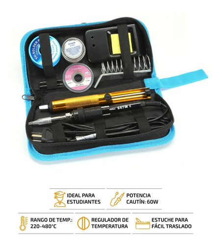 Imagen 2 de 9 de Kit Soldador De Estaño Yihua Profesional Lápiz Eléctrico