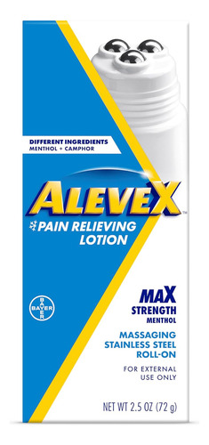 Aleve X Crema Para Alivio Del Dolor En Roll On Maxima Fuerza