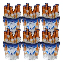 Comprar Set Pack Globo Metalizado Motivo Balde De Cervezas 35cm X 6