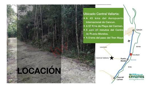 Terreno En Venta En Central Vallarta - Km 11 De La Ruta De Cenotes - Puerto Morelos