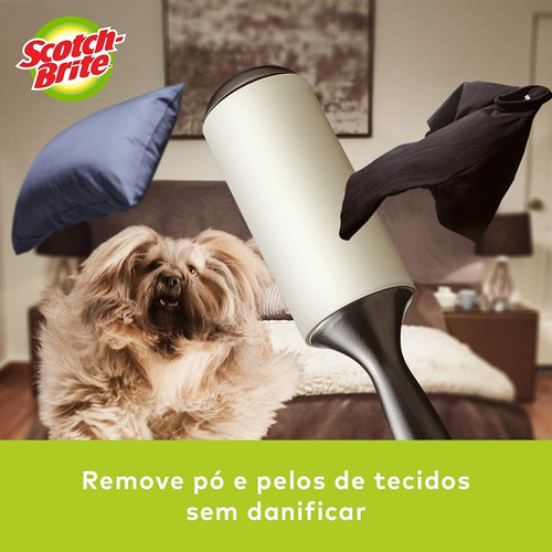 Rolo Adesivo Tira Pelos Scotch-Brite 100mm x 3,1m 21 Folhas