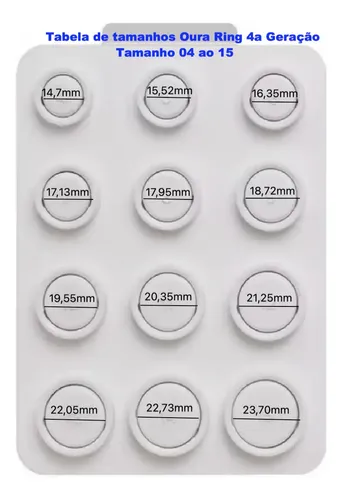 Oura Ring Horizon 4 Geração - Tamanho 15 Cor Brushed Silver