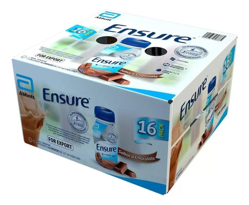 Ensure Adultos Pack 16 Piezas/237 Ml Sabor Chocolate
