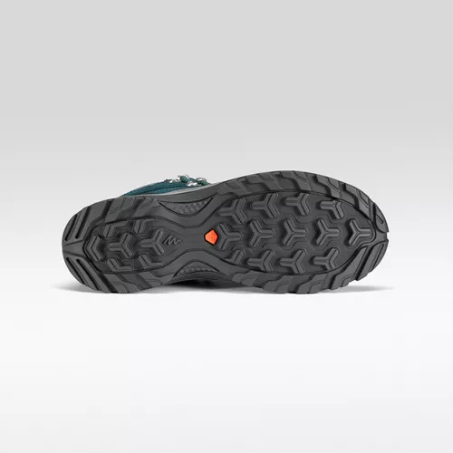 Botas impermeables de senderismo en montaña negras para hombre MH100 MID -  Decathlon