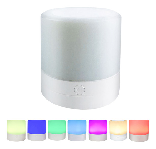 Lámpara De Mesa Sensor Táctil Multicolor Ajustable