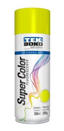 Pintura Aerosol Super Color Tek Bond Uso Fluorescente