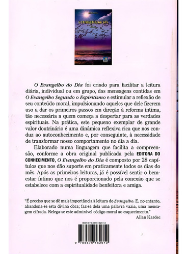 O Evangelho do Dia - Vol. 6: Não Aplica, de : Allan Kardec. Série Não aplica, vol. Não Aplica. Editora EDITORA DO CONHECIMENTO, edição não aplica em português, 2012