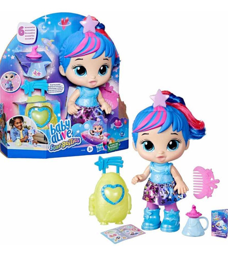 Baby Alive Star Besties Muñeca Stellar Skylar Accesorios