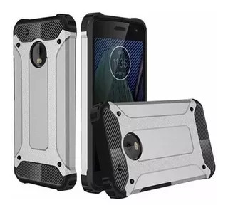 Case Protector Tough Armor Tech Plateado Moto G5 Plus