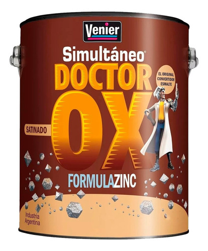Esmalte Doctor Ox Satinado Simultaneo 1 Lts Venier Colores