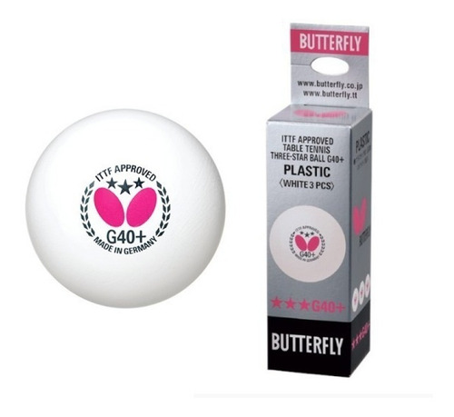 Kit de bolas de mariposa de plástico G40+ de 3 estrellas con tres