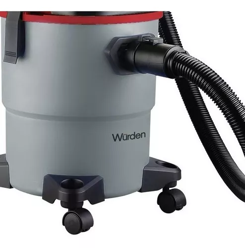 WURDEN Aspiradora de Tambor polvo y agua 1600 W Wurden WVC-GLATT1620