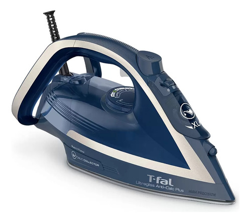 Plancha T-fal De Vapor Ultragliss Anti-cal Plus 1800w Azul