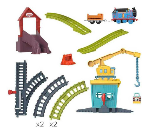 Imagen 4 de 5 de Pista De Juguete Thomas & Friends Set De Juego Carly Y Sandy Color Multicolor