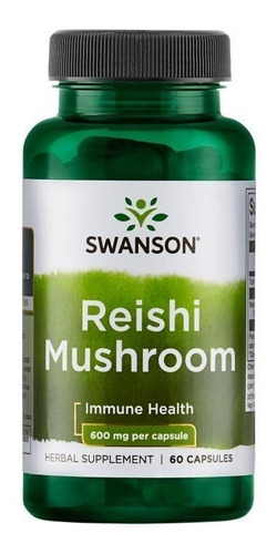 Cogumelo Reishi 600mg 60 Caps Swanson