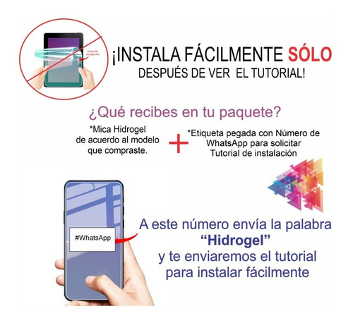 Mica Para Cubot Kingkong 8 Hidrogel Filtra Luz Azul