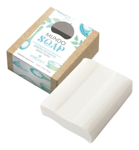 Jabón Barra Secativo Facial Mundo Soap 90 G