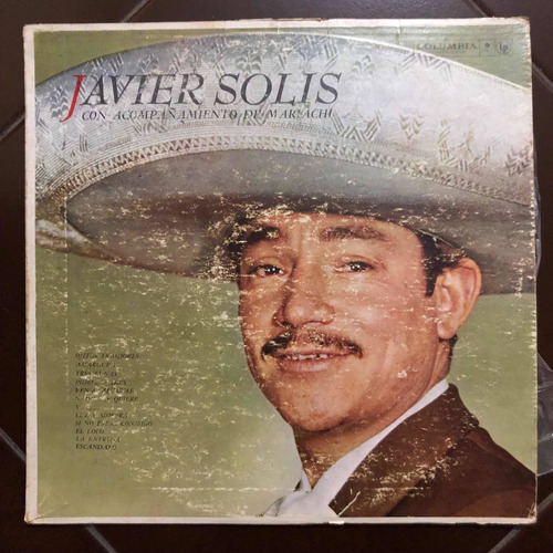 Javier Solis Lp Con Acompañamientos De Mariachi 1ra Edicc