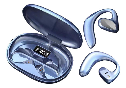 Auriculares Bluetooth De Conducción De Aire Con Azul