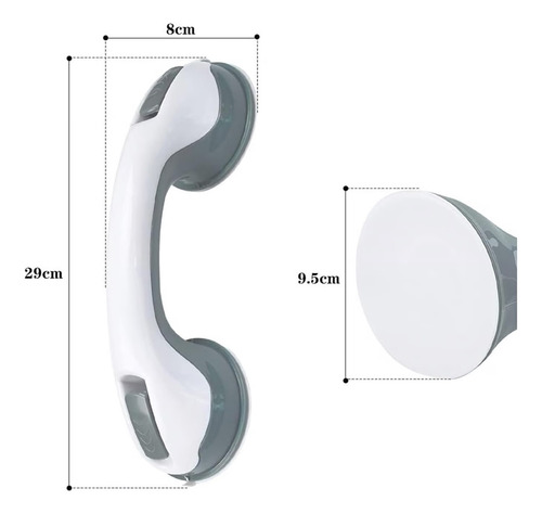 X2 Manilla Para Ducha Baño Agarradera Soporte Seguridad