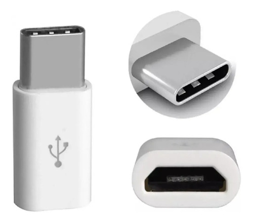 Adaptador Micro Usb Hembra A Usb C Macho Color Disponible