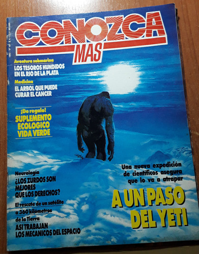 Revista Conozca Mas N°45   Año 1992   El Yeti