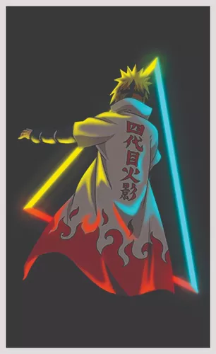 Quadro Decorativo Naruto - Minato Quarto Hokage 23x33cm