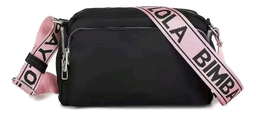 Bolsa M Negra Bandolera Nailon Bimba Envio Gratis Lola