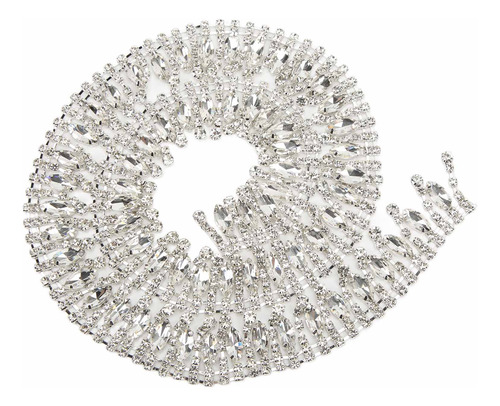 Adorno Con Apliques De Diamantes De Imitación De 1 Yarda De