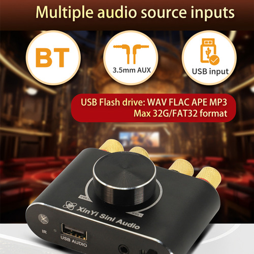 Amplificador De Audio, Controlador Usb Estéreo, Control