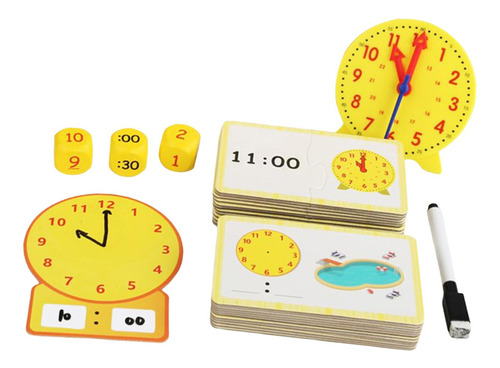 Reloj De Práctica Para Decir La Hora Para Niños, Material