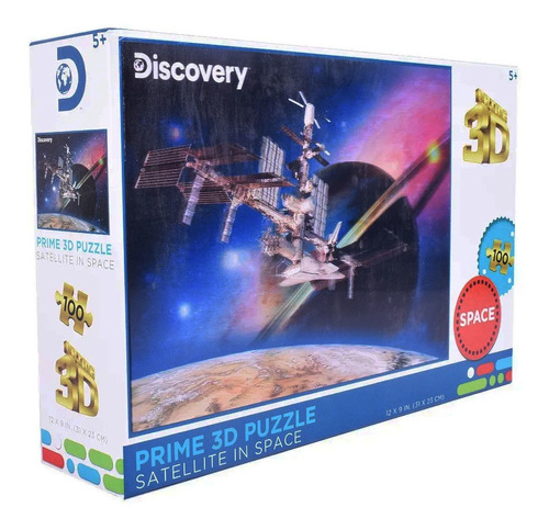 Puzzle Rompecabeza 100 Pzs Prime 3d Satellite In Space Espac