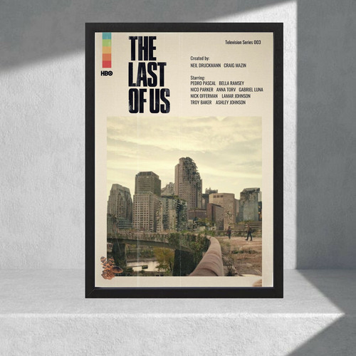 Cuadro Decorativo Series - The Last Of Us 09 - A3 30x40 Cm Amarillo Negro