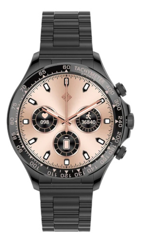 Reloj Smart Watch Para Hombre, Redondo, Negro, Elegante