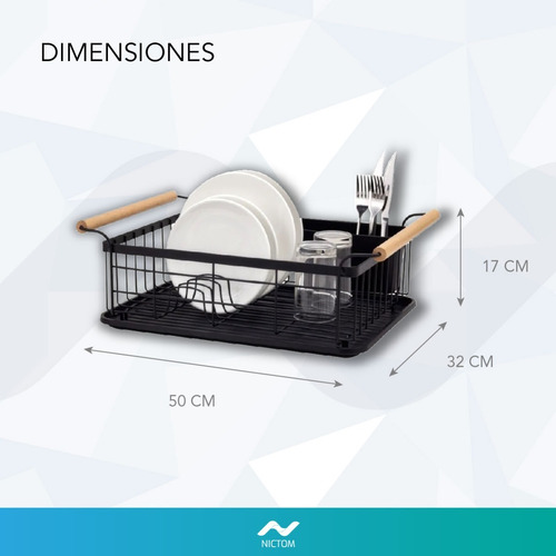 Secaplatos Nictom Ep01 Cubiertero Bandeja Escurridora Ah