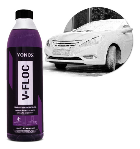 Shampoo Automotivo Neutro Concentrado V-floc Vonixx 500 Ml