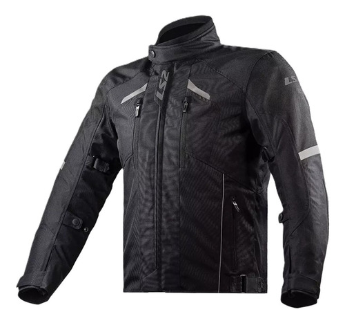 Campera Ls2 Diane Man Jacket Negro Gris - Gkmotos.uy