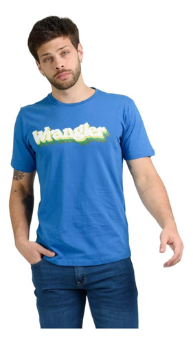 Remera Manga Corta Hombre Wrangler Blur