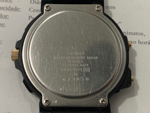 Seiko Dx Alarm Chronograph V041-8131 Quartz Ana/digi Japan