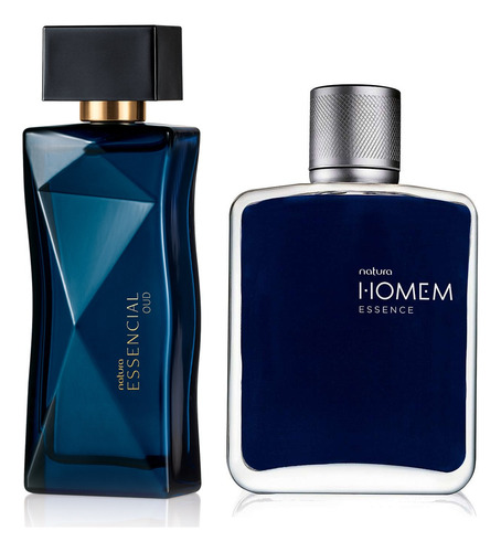 Essencial Oud Feminino + Essence Masculino 100ml Kit C/2