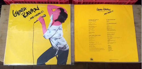 Genya Ravan And I Mean It 1979 Disco Lp Vinilo Usa