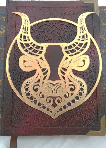 Imagem 8 de 8 de Diário Tema Signo De Touro Capa Couro Sintético