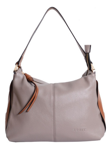 Cartera Hobo Hematita Mediana Dama Mujer - Zenit Color Beige