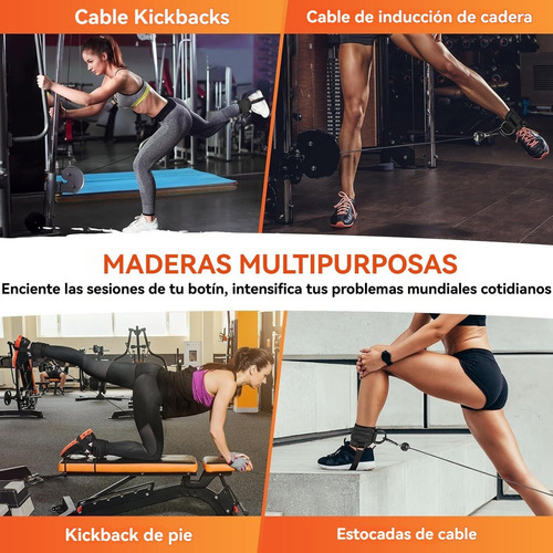 Grilletes Tobillo Gym Mujer, Tobilleras Gym Para Máquinas