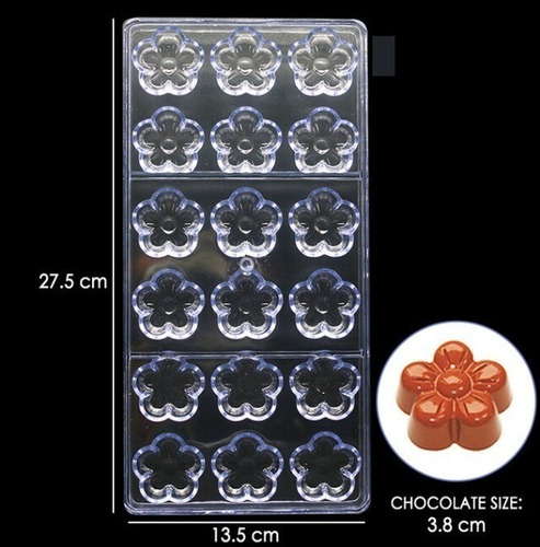 Moldes Chocolate Moldes De Chocolate Policarbonato Flores