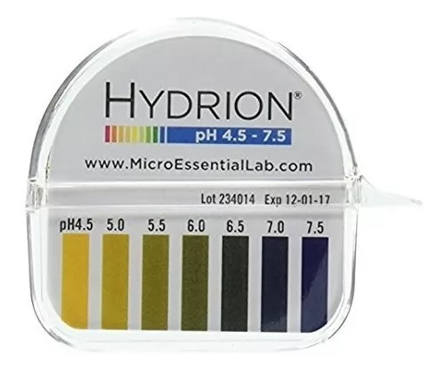 Papel De Prueba Micro Esencial Laboratory Inc Hydrion Ph 334