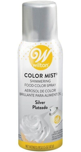 Colorante Comestible Para Alimentos Color Mist Plata
