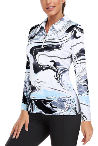 Viracy Camisa De Golf Para Mujer, Protección Solar Upf50+,.