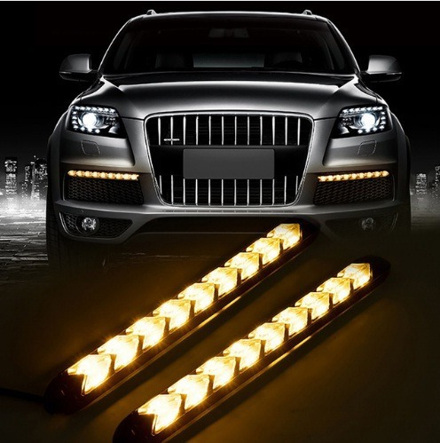 Luz Diurna Drl Blanco Ambar Cualquier Modelo De Vehiculo 