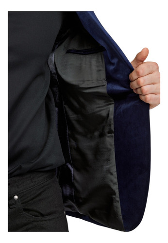 Saco Blazer De Pana Entallado Hombre